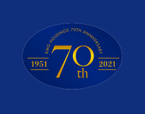 KMGグループ70周年ロゴ